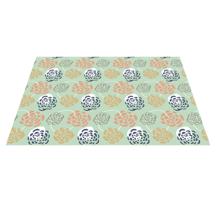 Individual mesa original arte de impresión botánica - TenVinilo