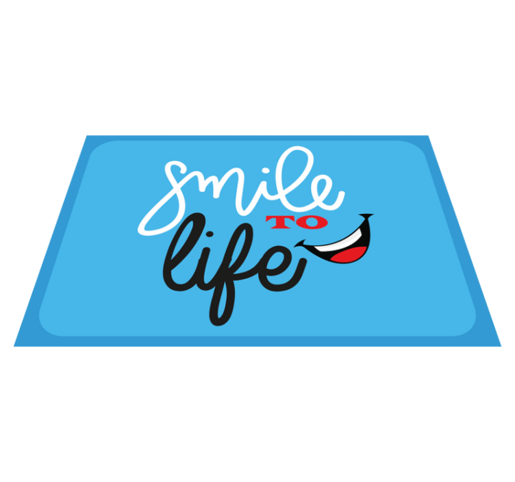 Mantel individual frases Color azul para niños - TenVinilo