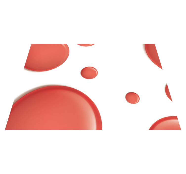 Mantel individual rojo Círculos modernos rojos - TenVinilo