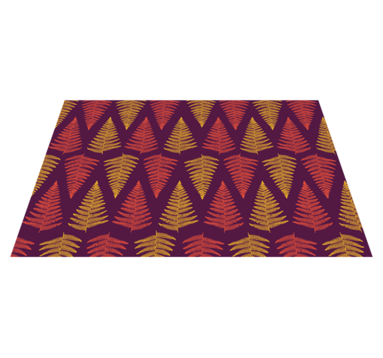 Individual mesa patrón fondo de follaje - TenVinilo