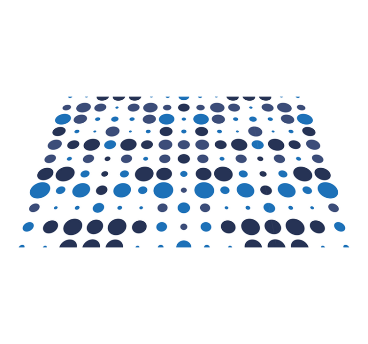 Manteles individuales elegantes Patrón de círculo azul marino y b - TenVinilo