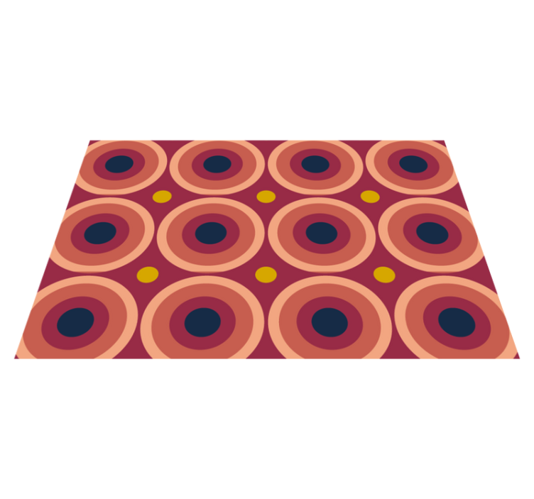 Individual mesa original patrón circular geométrico - TenVinilo