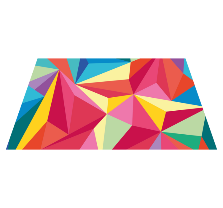 Individual mesa original composición de color geométrica - TenVinilo