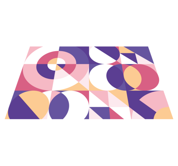 Mantel individual original Figuras abstractas moradas - TenVinilo