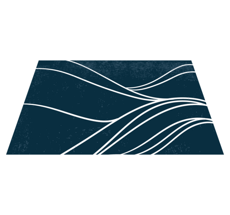 Individual mesa moderno patrón onda elegante - TenVinilo