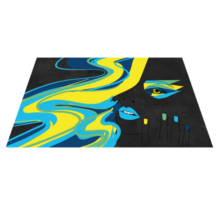 Individual mesa original arte de caras negras - TenVinilo