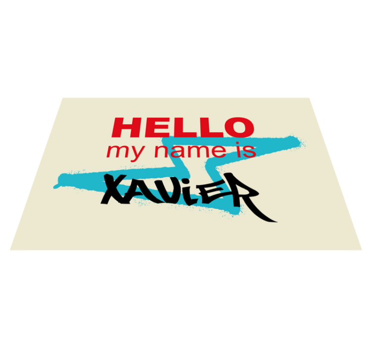 Individual mesa frases anuncio de nombre personalizado - TenVinilo