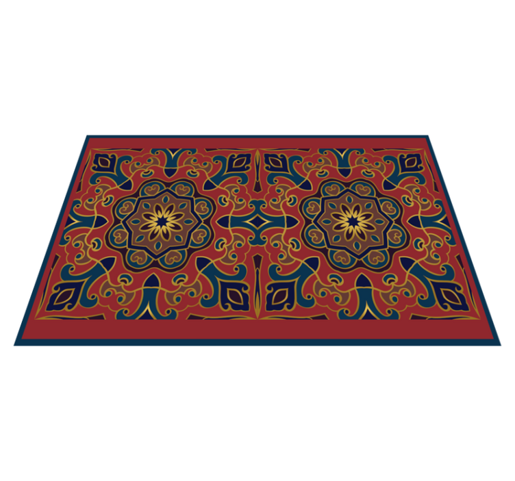 Individual mesa original arreglo floral intrincado - TenVinilo