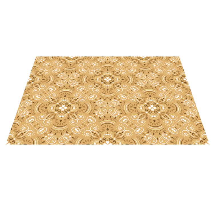 Individual mesa patrón componente floral elegante - TenVinilo