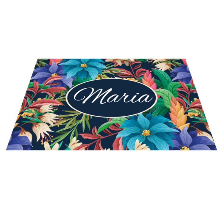 Individual mesa personalizable platter floral - TenVinilo