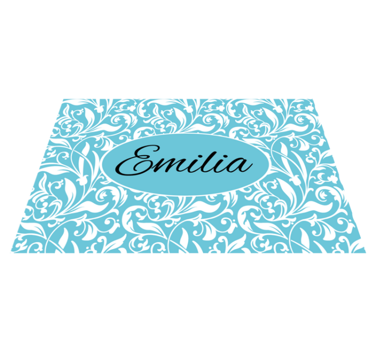 Mantel individual personalizable Patrón floral vintage - TenVinilo