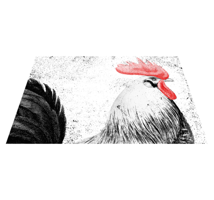 Individual mesa original ilustración de gallo - TenVinilo