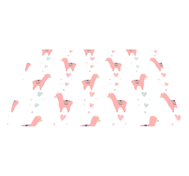 Individual mesa infantil patrón de llama bonita - TenVinilo