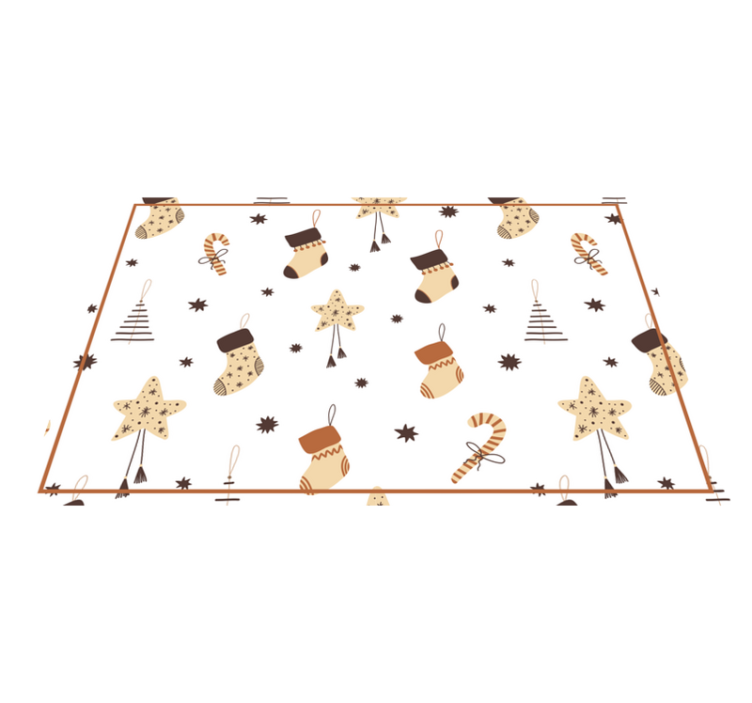 Individual mesa navideño motivo de calcetines festivos - TenVinilo