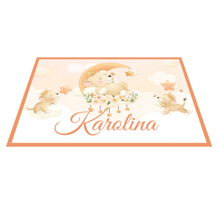 Individual mesa infantil cachorros de león caprichosos - TenVinilo