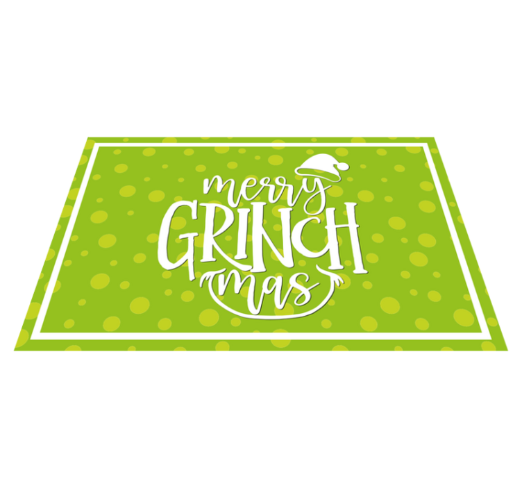 Individual mesa navideño diseño grinch mas - TenVinilo