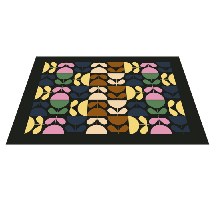 Taza de colores flores manteles florales - TenVinilo