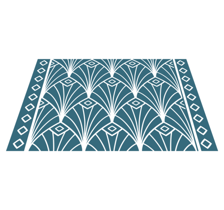 Mantel individual original Arte moderno azul y blanco - TenVinilo