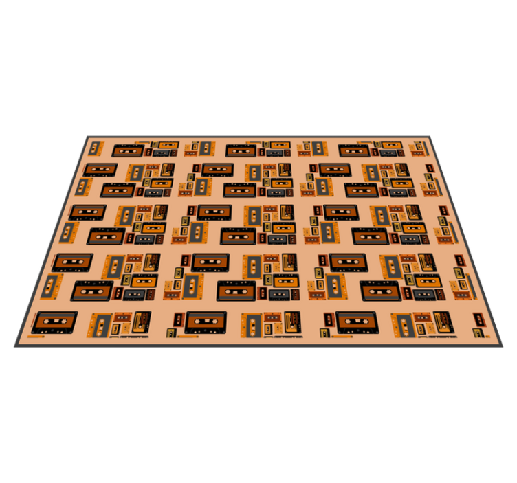 Individual mesa original patrón de cintas retro - TenVinilo