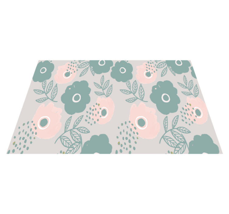 Individual mesa frases fondo de citas florales - TenVinilo