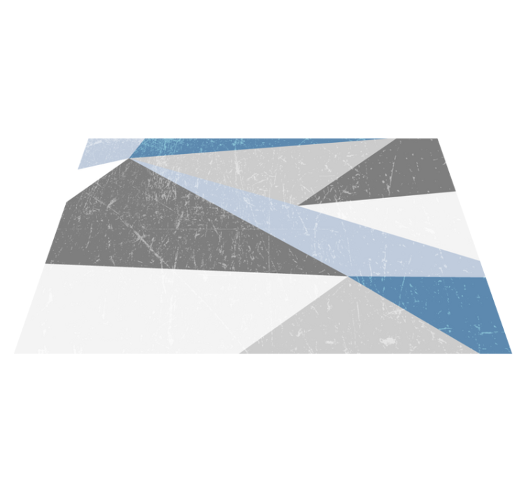 Individual mesa moderno patrones geométricos angulados - TenVinilo