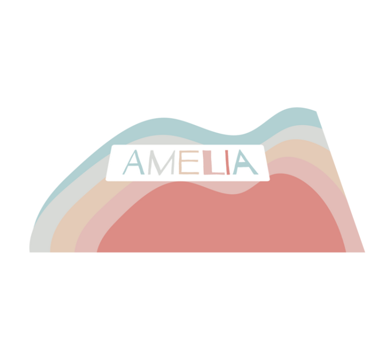 Individual mesa personalizable personalización colorida - TenVinilo