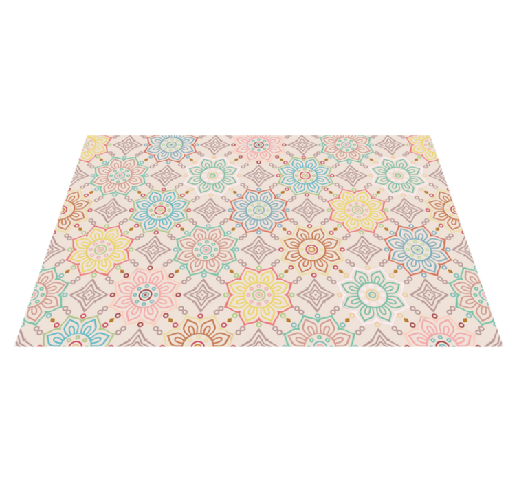 Individual mesa original estampado botánico vibrante - TenVinilo