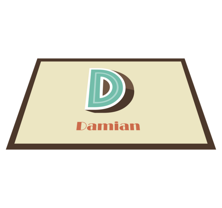 Mantel individual personalizable Carta 3d - TenVinilo