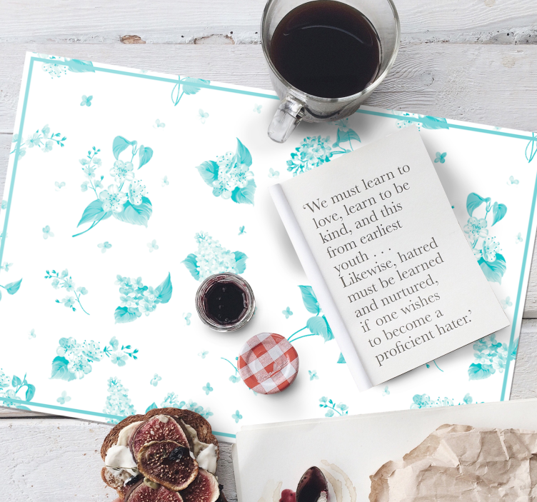 Mantel individual original Flor redonda - TenVinilo