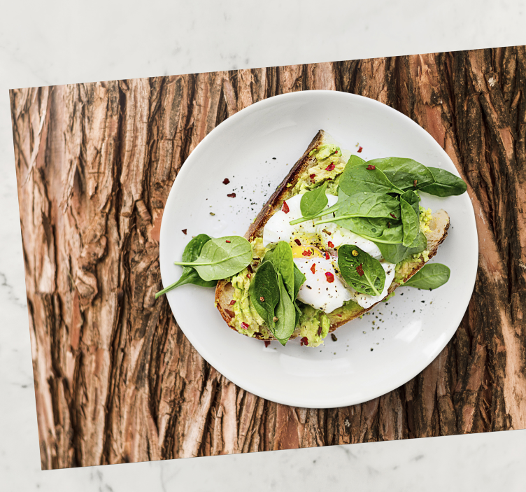 Manteles individuales tonos corteza de árbol - TenVinilo