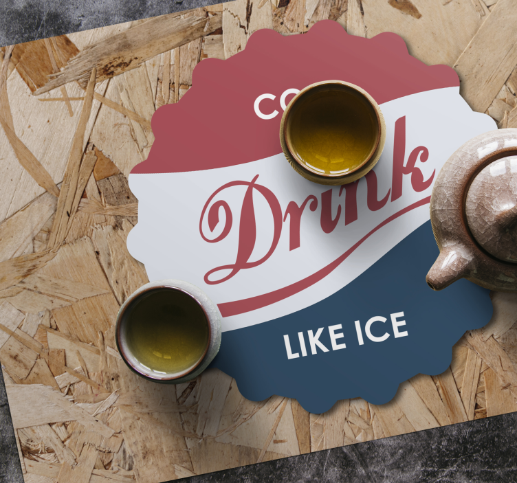 Manteles individuales refresco bebida retro - TenVinilo