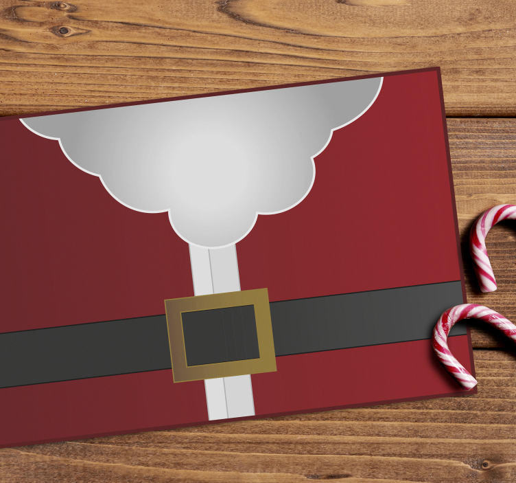 Mantel individual navidad ropa de Santa Claus - TenVinilo