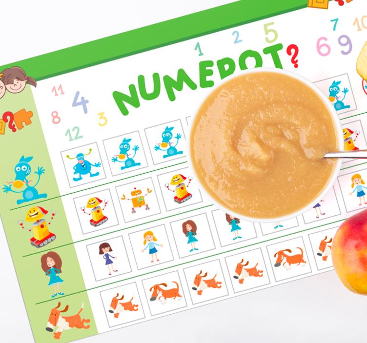 Mantel individual infantil Calcular niños - TenVinilo