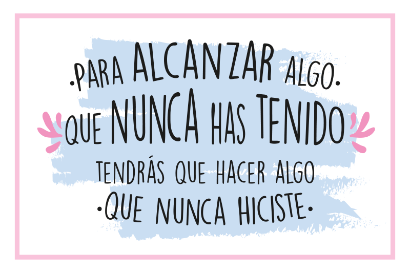 Mantel individual frase para hacer algo inédito - TenVinilo