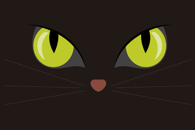 Mantel individual rectangular gato Hallowen - TenVinilo