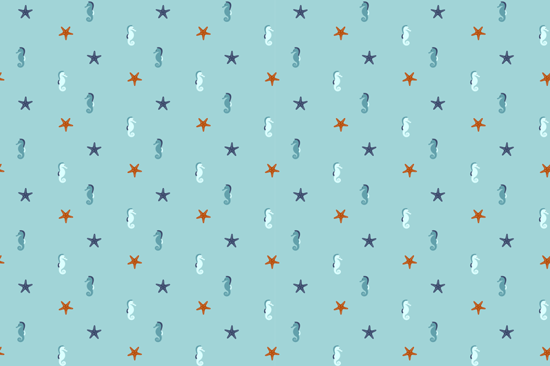 Individual mesa original patrón de caballito y estrella - TenVinilo