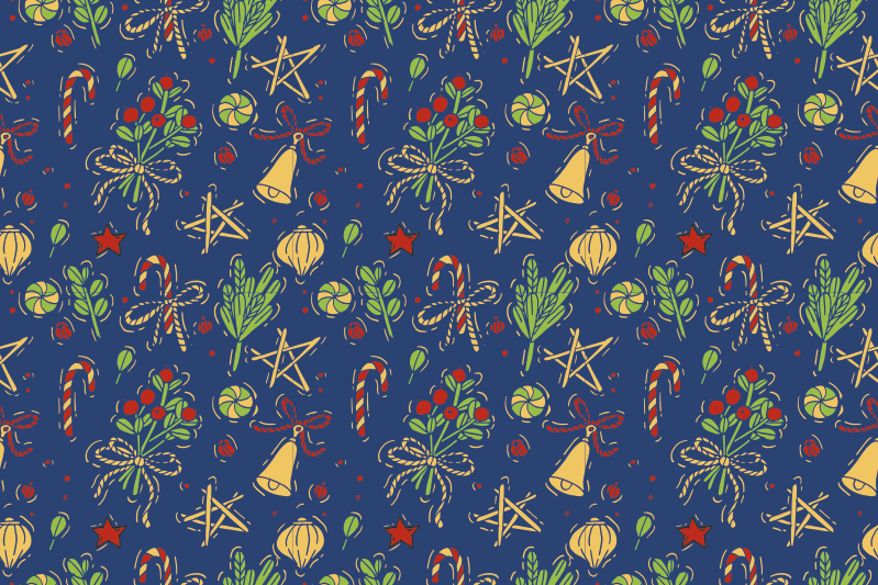 Individual mesa navideño decoración navideña - TenVinilo