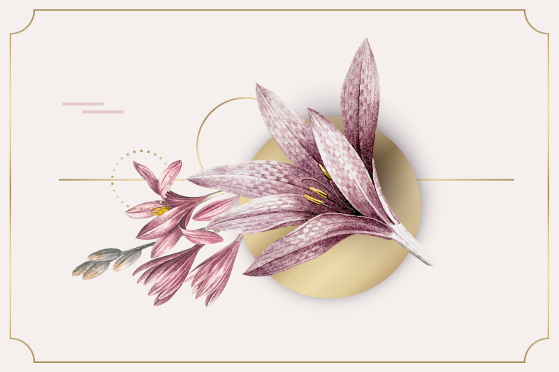 Individual mesa original arreglo floral elegante - TenVinilo