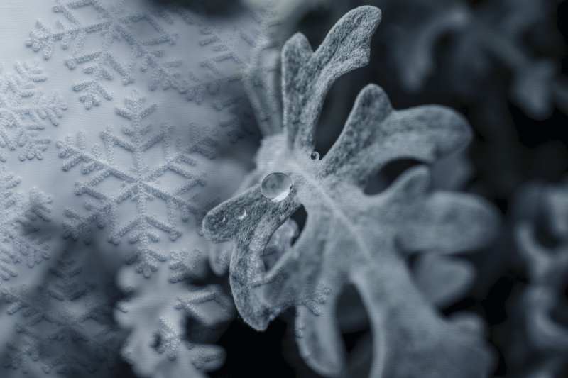 Individual mesa patrón copos de nieve elegantes - TenVinilo