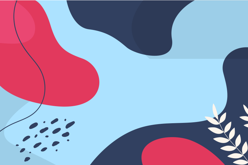 Individual mesa original formas abstractas coloridas - TenVinilo