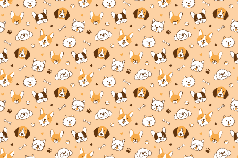 Individual mesa infantil caras de animales adorables - TenVinilo