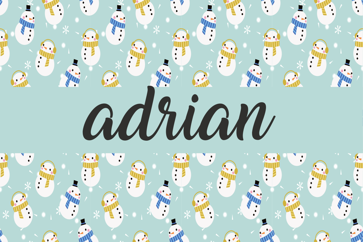 Individual mesa navideño diseño de muñeco de nieve - TenVinilo