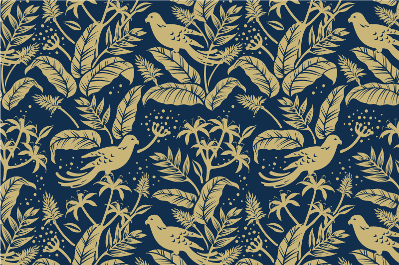 Mantel individual patrón Pájaros encantados - TenVinilo