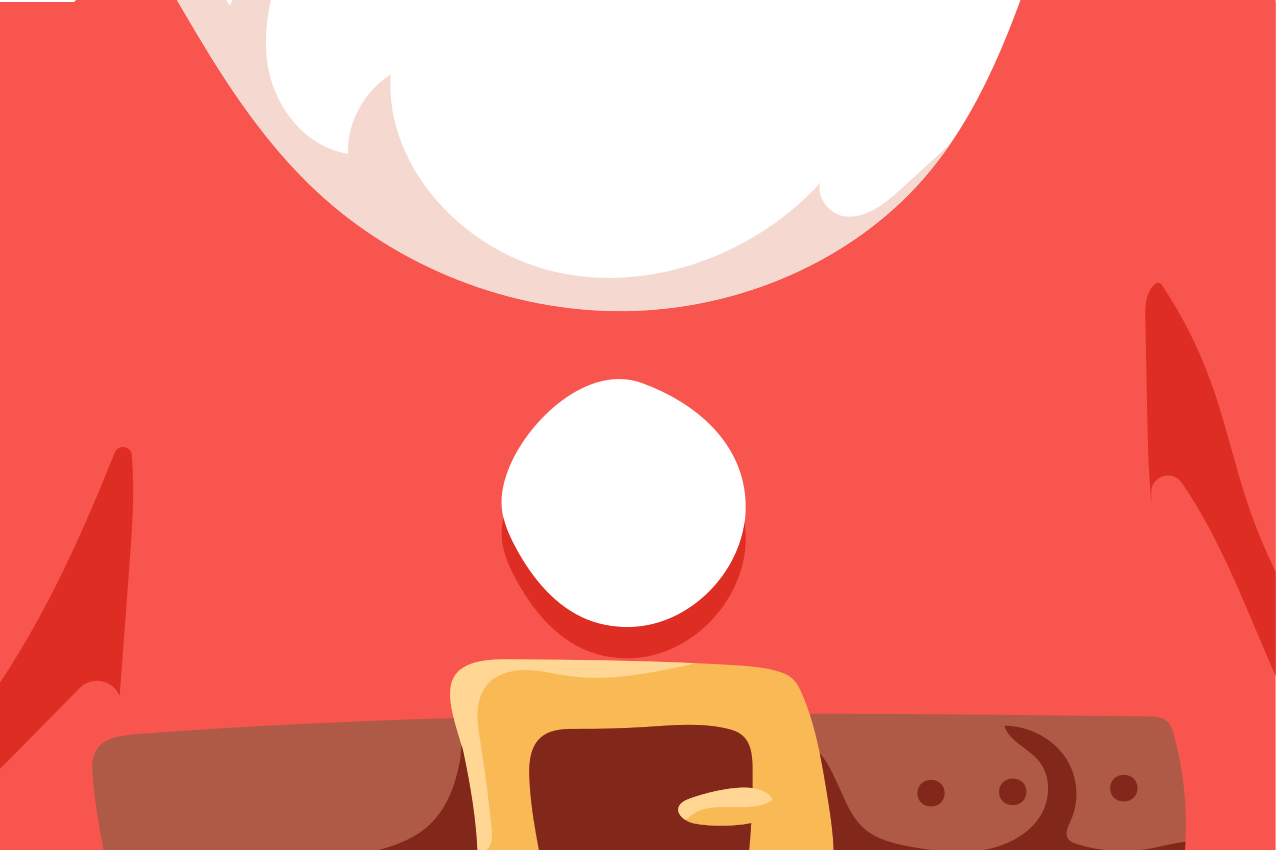 Individual mesa navideño camiseta de santa claus - TenVinilo