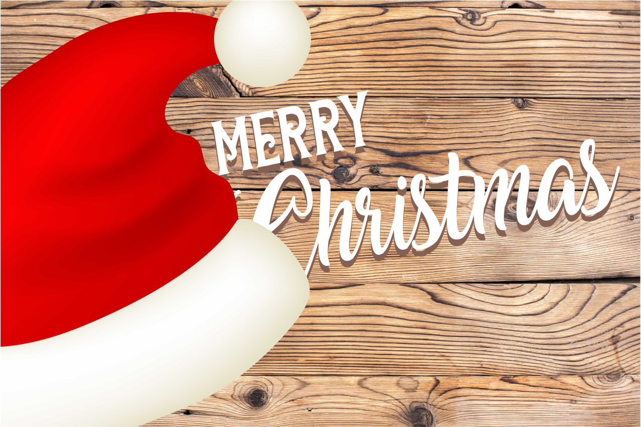 Individual mesa navideño sombrero de santa festivo - TenVinilo