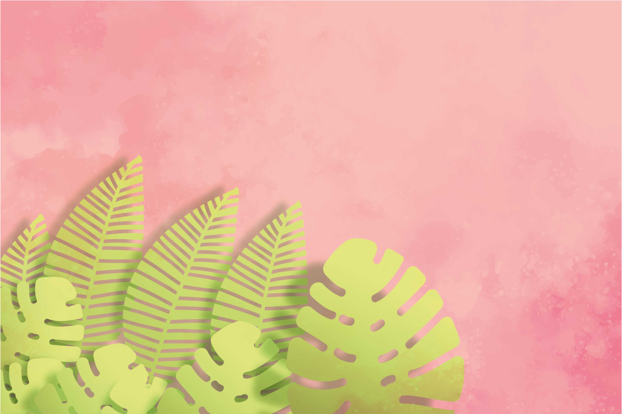 Individual mesa original arreglo de hojas botánicas - TenVinilo