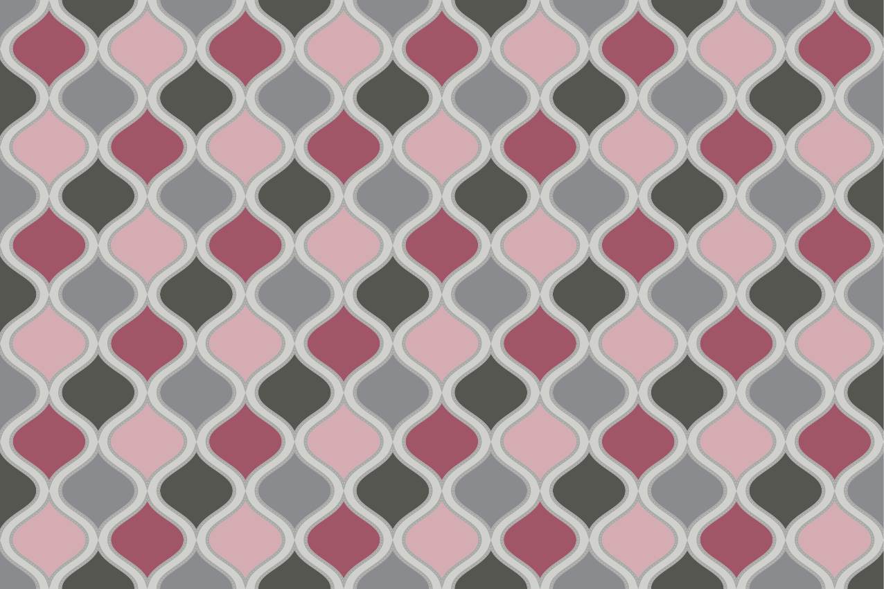 Manteles individuales elegantes Estampado rosa y gris - TenVinilo