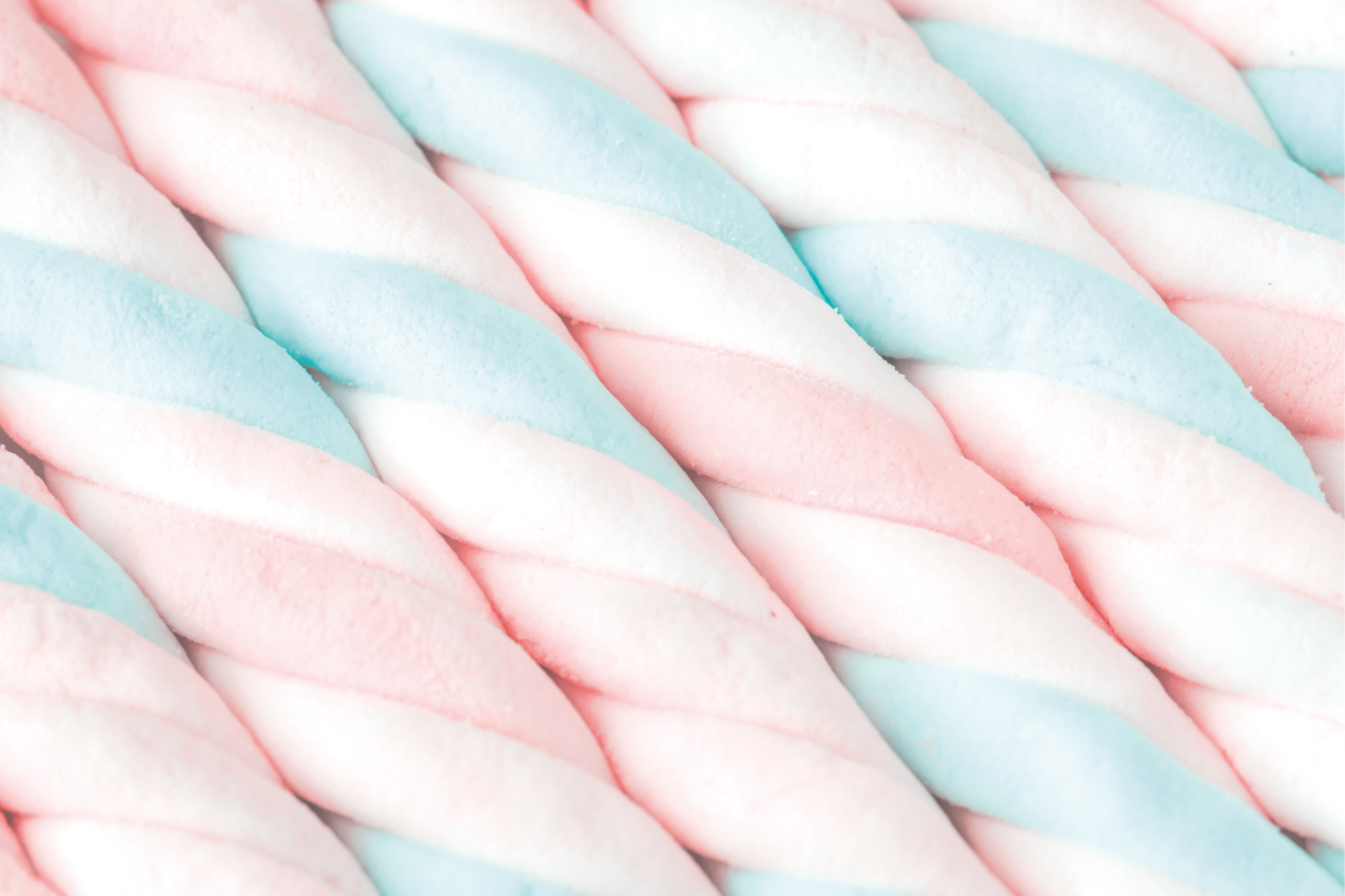 Individual mesa original nubes de caramelo torcidas - TenVinilo