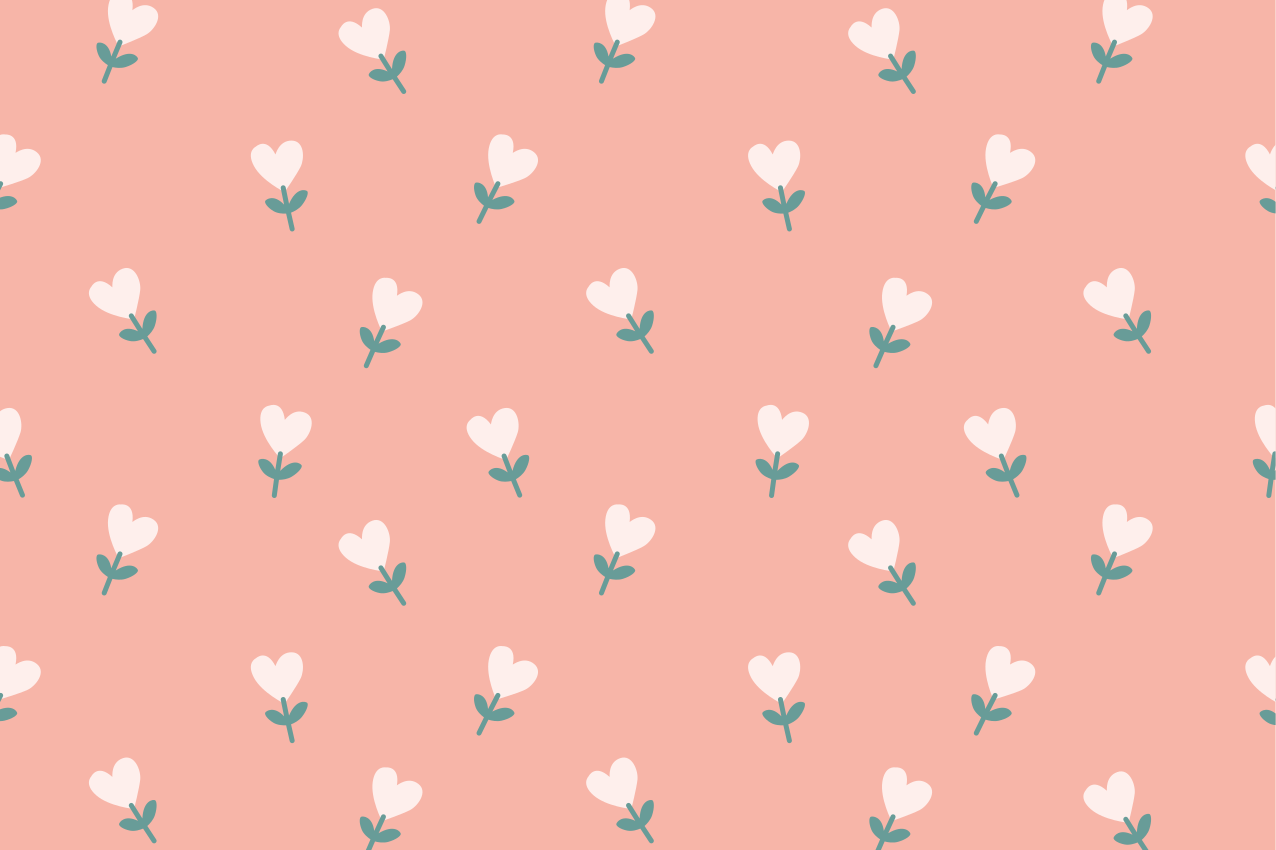 Individual mesa original patrón floral encantador - TenVinilo