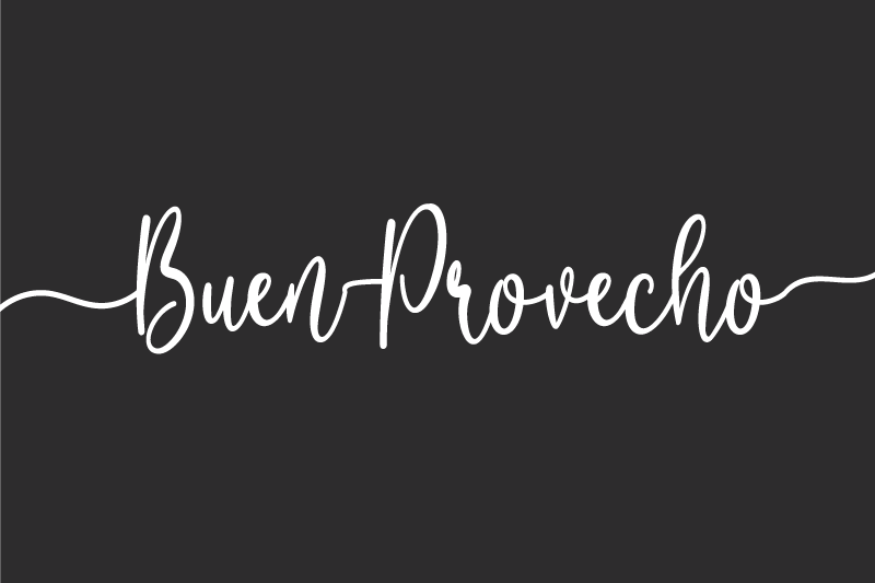 Individual mesa frases afirmación de comida elegante - TenVinilo